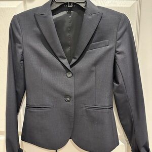 Theory Navy Lightweight Wool Blazer size 2 XS